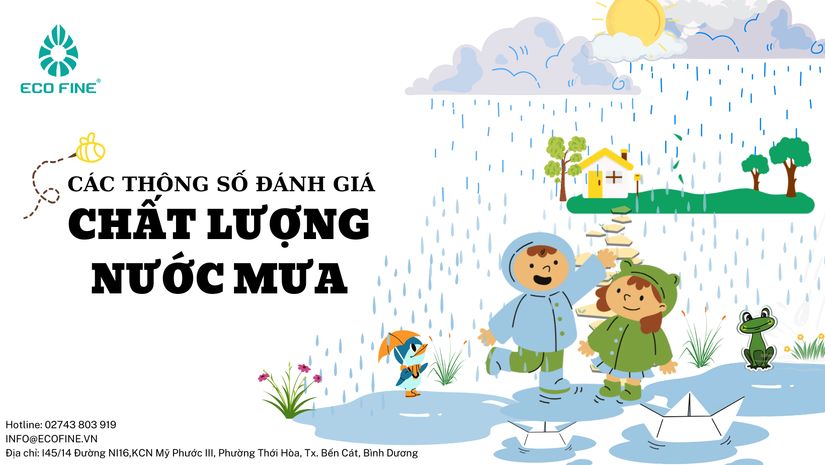 Các thông số đánh giá chất lượng nước mưa