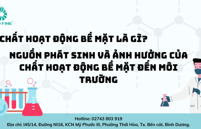 Chất hoạt động bề mặt là gì? Nguồn phát sinh và ảnh hưởng của chất hoạt động bề mặt đến môi trường