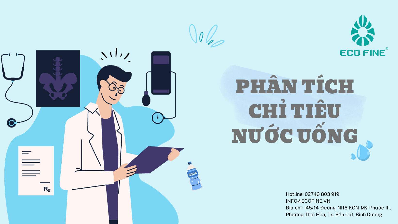 Phân tích các chỉ tiêu nước uống